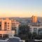 view of hotels near disneyland sunset