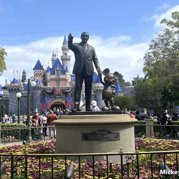 partners statue Disneyland 70th anniversary