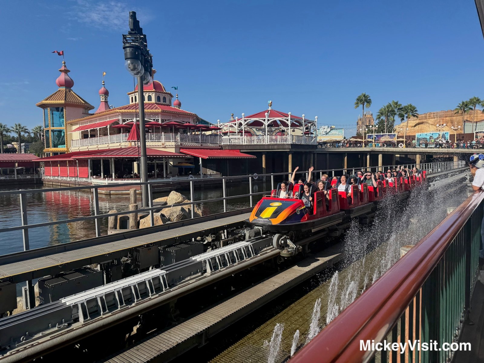 Lightning Lane Multi Pass ride Incredicoaster at Disney California Adventure