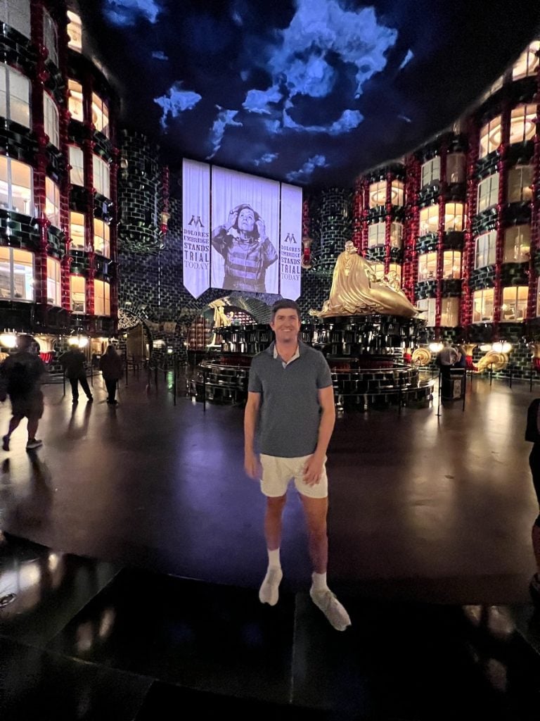 inside harry potter ride at epic universe