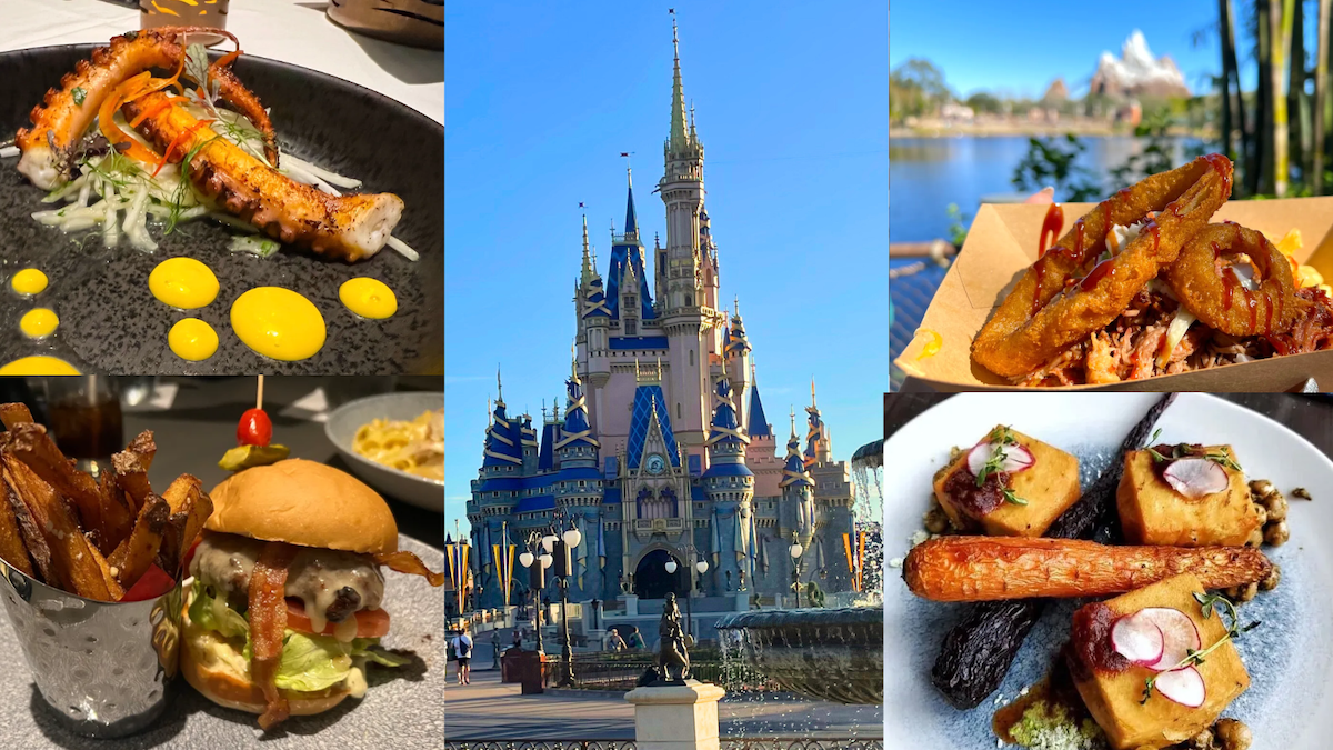 different food items from disney world quick service and table service restaurants
