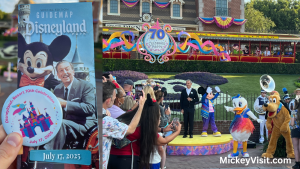 Disneyland greeting guests